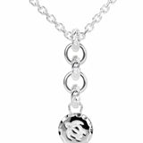The picture shows a 925 sterling silver petroglyph pendant with a sea turtle engraving.