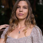 Black Fleur-de-Lis Heart Pendant Pendant Island by Koa Nani 