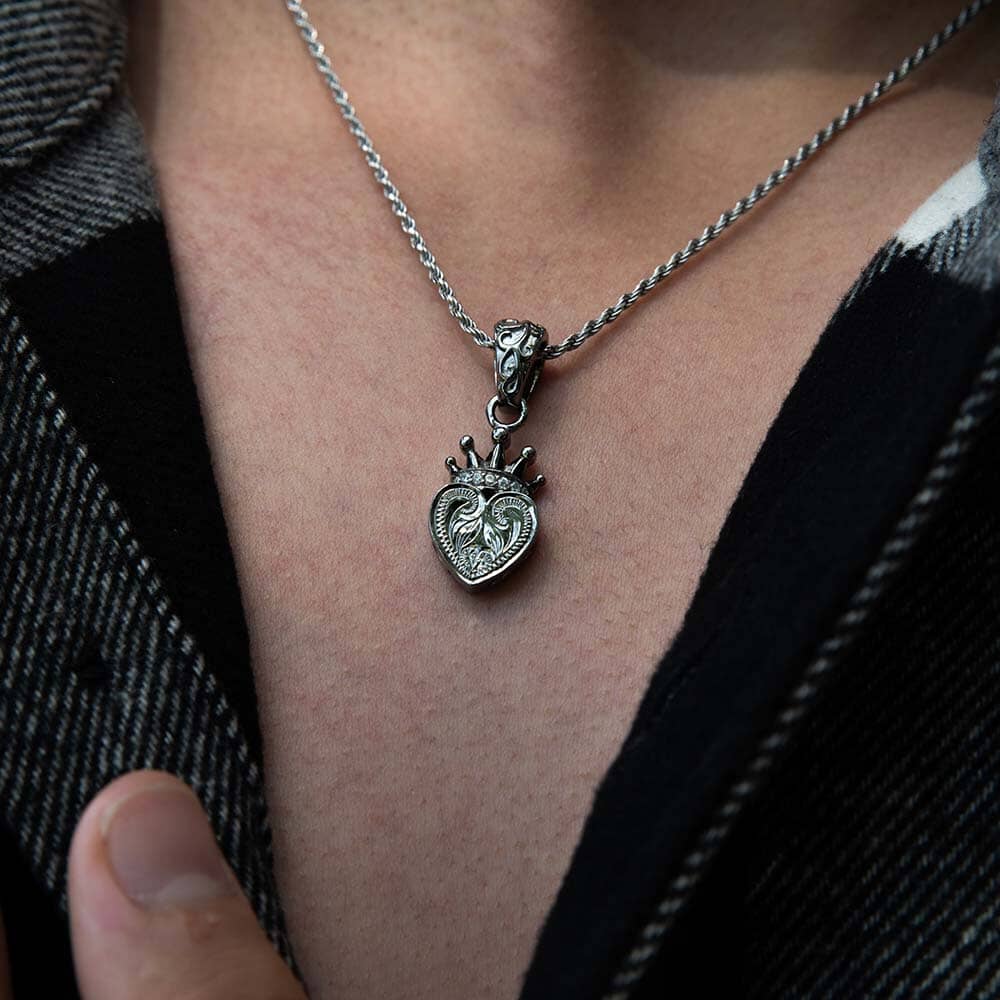 Black Queen's Heart Pendant Pendant Island by Koa Nani 