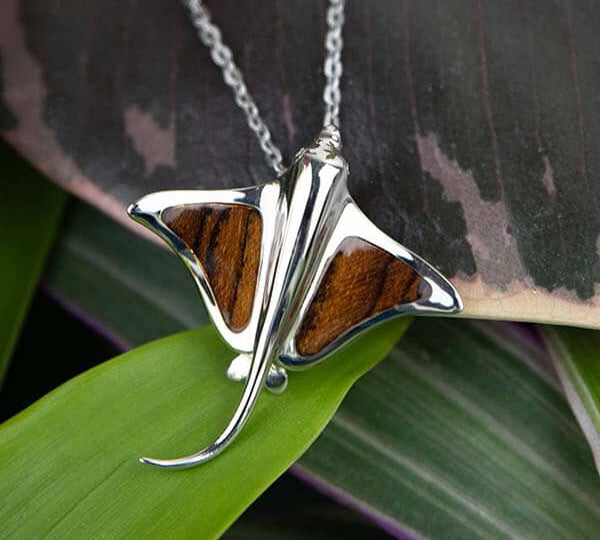 Bocote Eagle Ray Pendant Pendant Island by Koa Nani 
