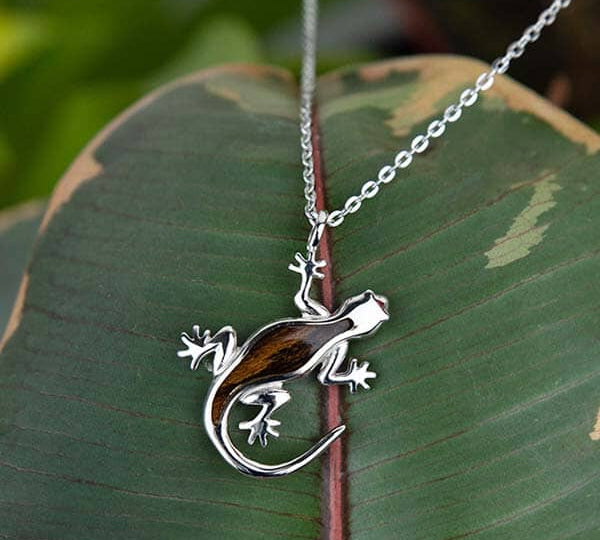 Bocote Gecko Pendant Pendant Island by Koa Nani 