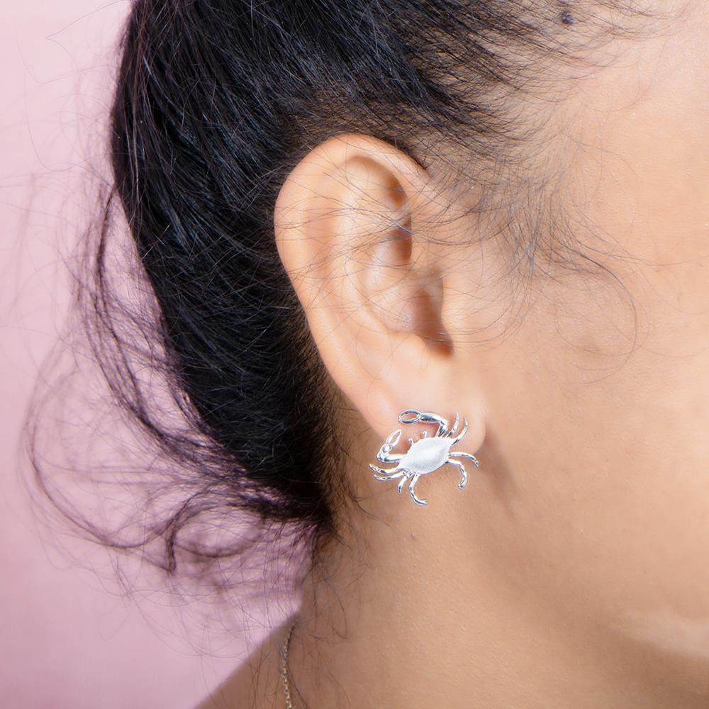 Chesapeake Blue Crab Stud Earrings Earrings Island by Koa Nani 