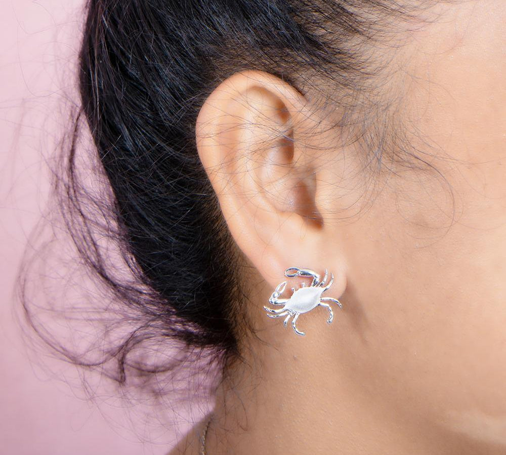 Chesapeake Blue Crab Stud Earrings Earrings Island by Koa Nani 