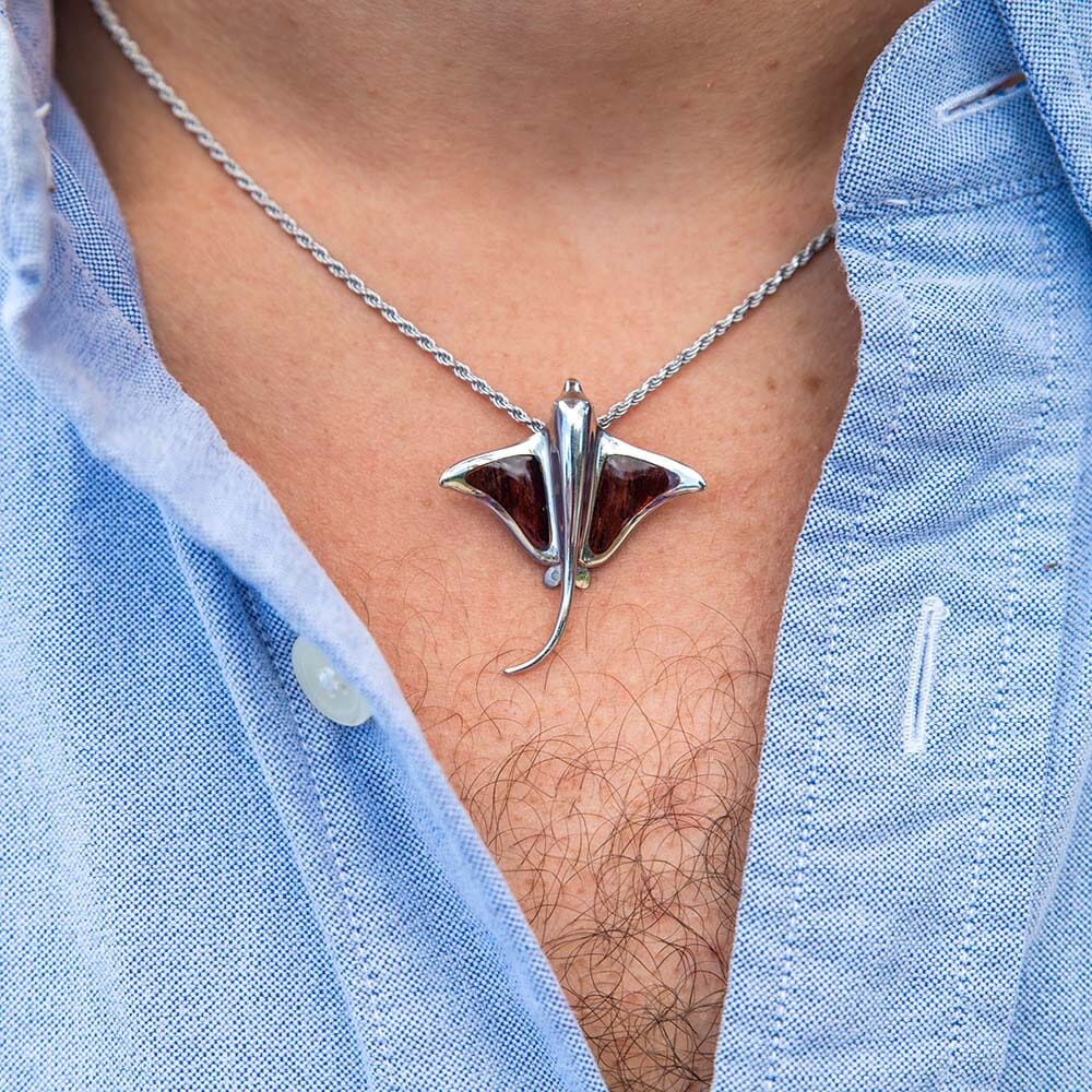 Cocobolo Eagle Ray Pendant Pendant Island by Koa Nani 