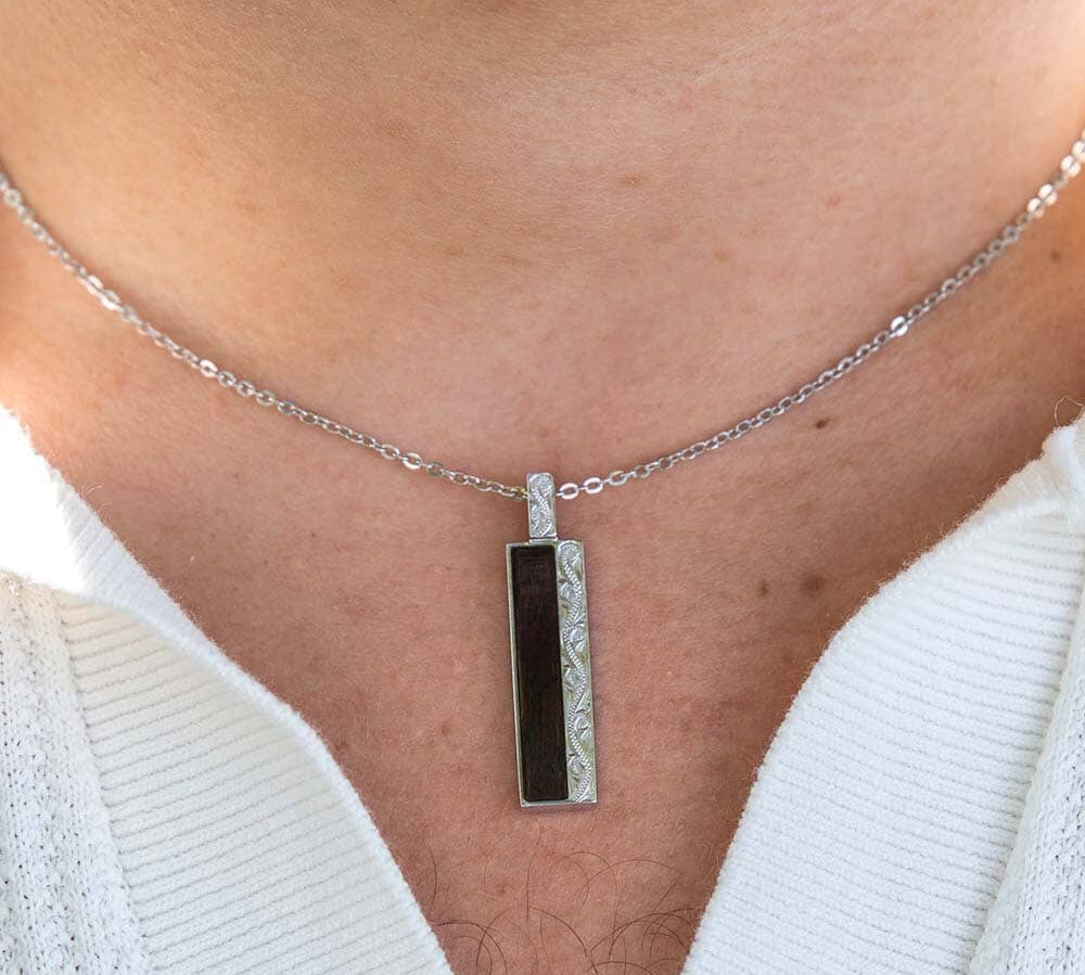 Cocobolo Nalu Bar Pendant Pendant Island by Koa Nani 