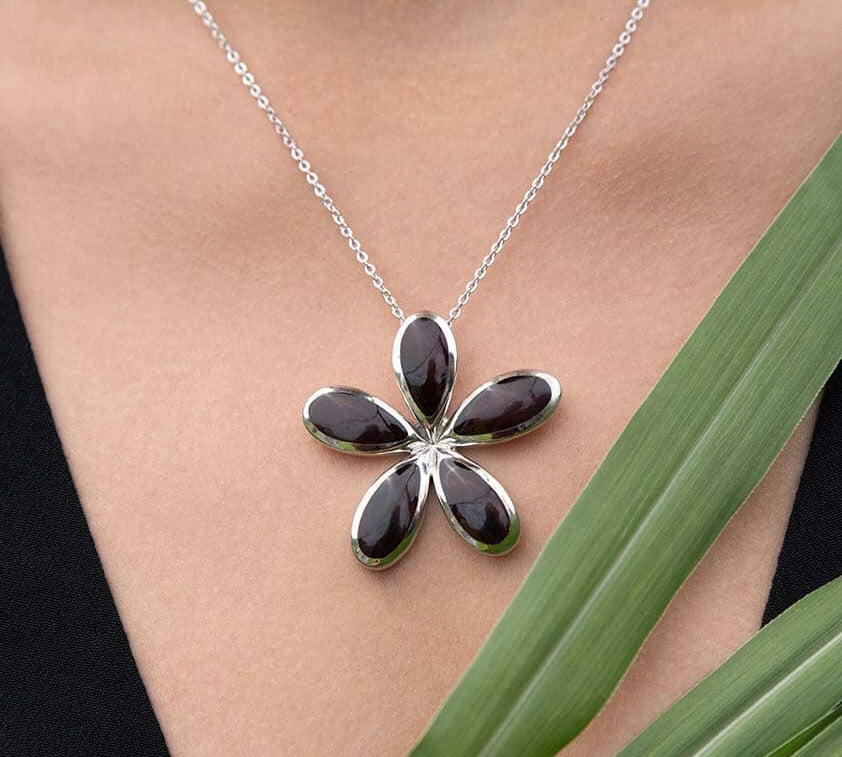 Cocobolo Pikake Pendant Pendant Island by Koa Nani 