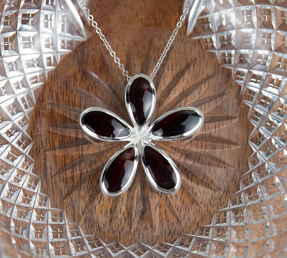 Cocobolo Pikake Pendant Pendant Island by Koa Nani 