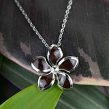 Cocobolo Sunrise Plumeria Pendant Pendant Island by Koa Nani 