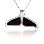 Cocobolo Whale Tail Pendant Pendant Island by Koa Nani Large 