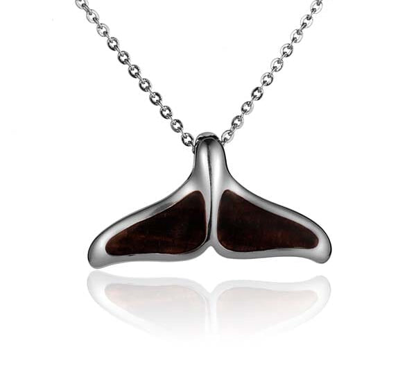 Cocobolo Whale Tail Pendant Pendant Island by Koa Nani Medium 