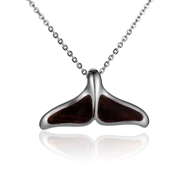 Cocobolo Whale Tail Pendant Pendant Island by Koa Nani Medium 