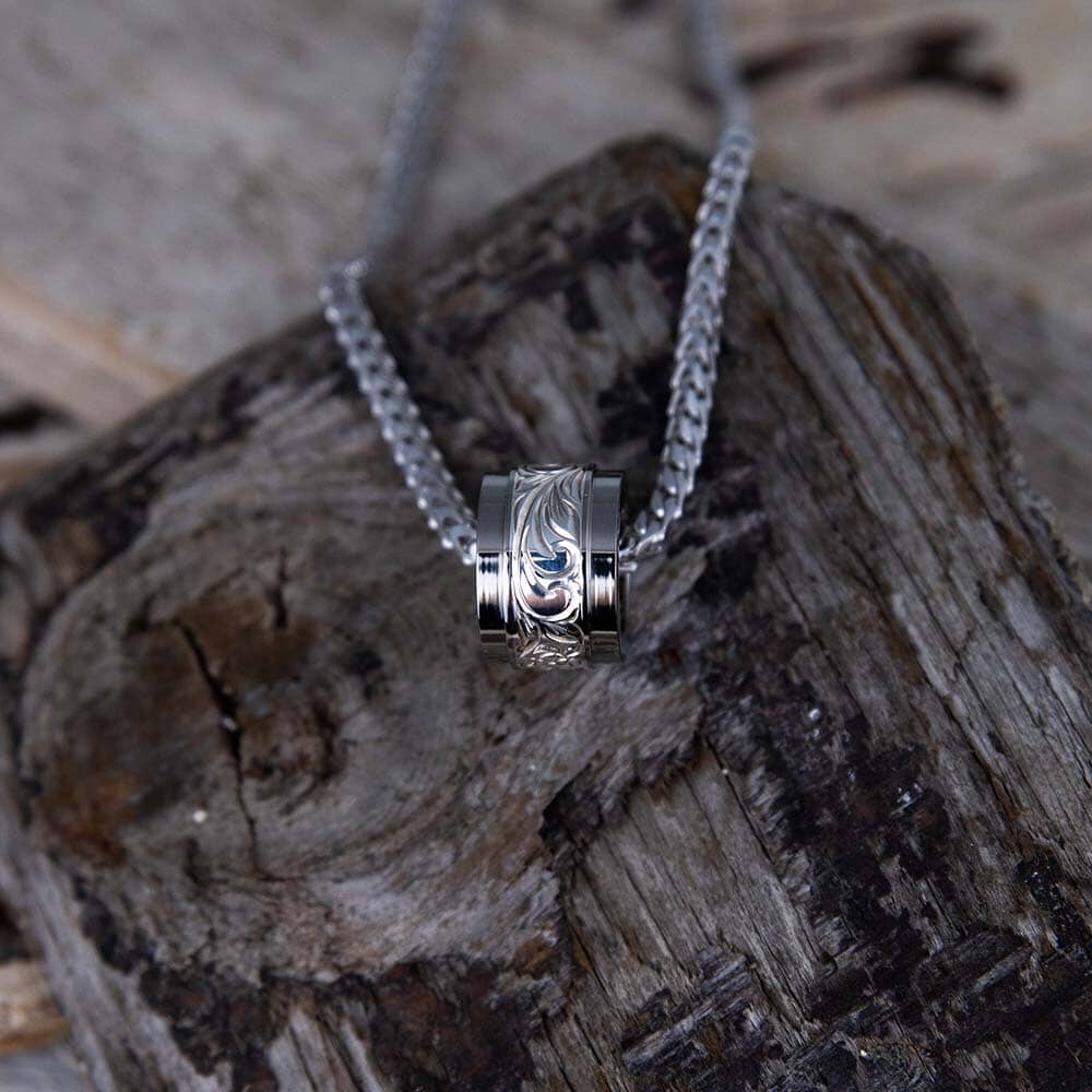 Dark Ocean Barrel Pendant Pendant Island by Koa Nani 