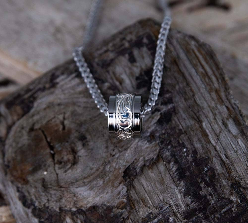 Dark Ocean Barrel Pendant Pendant Island by Koa Nani 