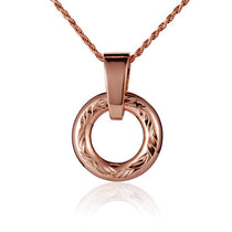 Engraved Infinity Pendant Pendant Island by Koa Nani Rose Gold 