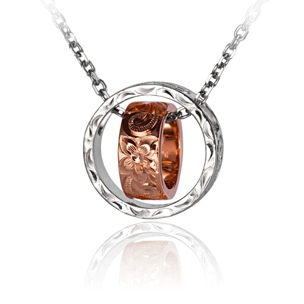Engraved Infinity Ring Pendant Pendant Island by Koa Nani 
