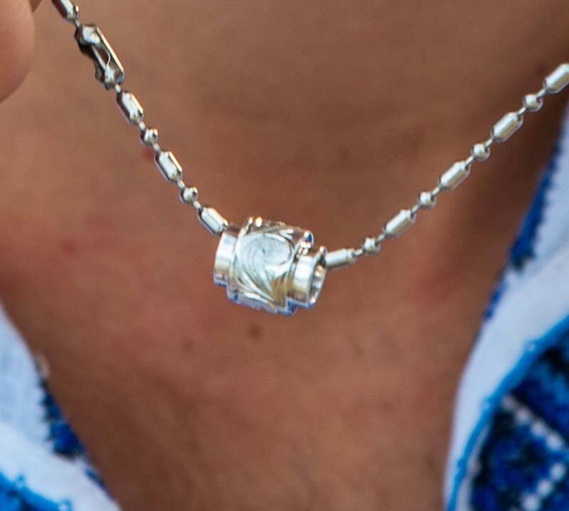 Engraved Mauka Barrel Pendant Pendant Island by Koa Nani 