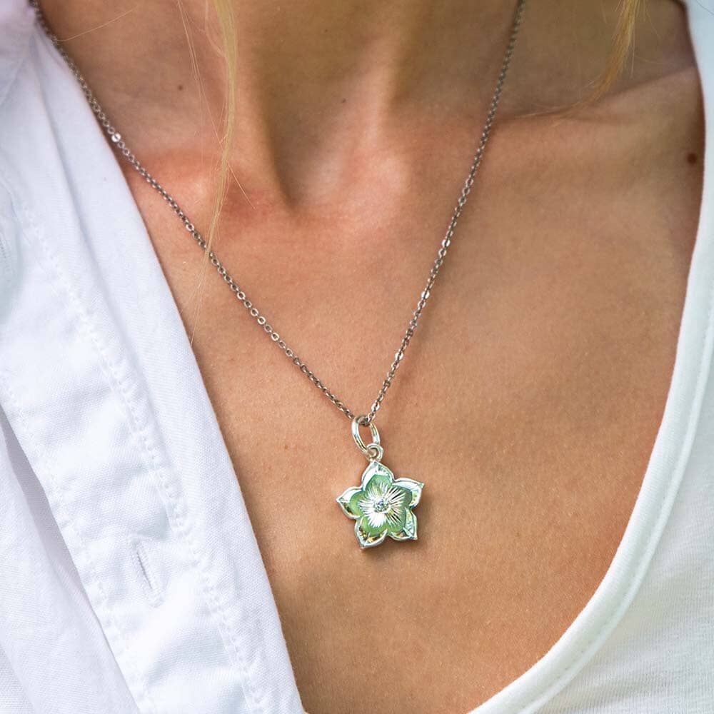 Engraved Sakura Pendant Pendant Island by Koa Nani 