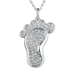 Footprint in the Sand Pendant Pendant Island by Koa Nani White Gold 