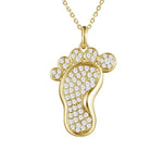 Footprint in the Sand Pendant Pendant Island by Koa Nani Yellow Gold 