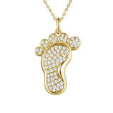 Footprint in the Sand Pendant Pendant Island by Koa Nani Yellow Gold 