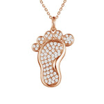 Footprint in the Sand Pendant Pendant Island by Koa Nani Rose Gold 