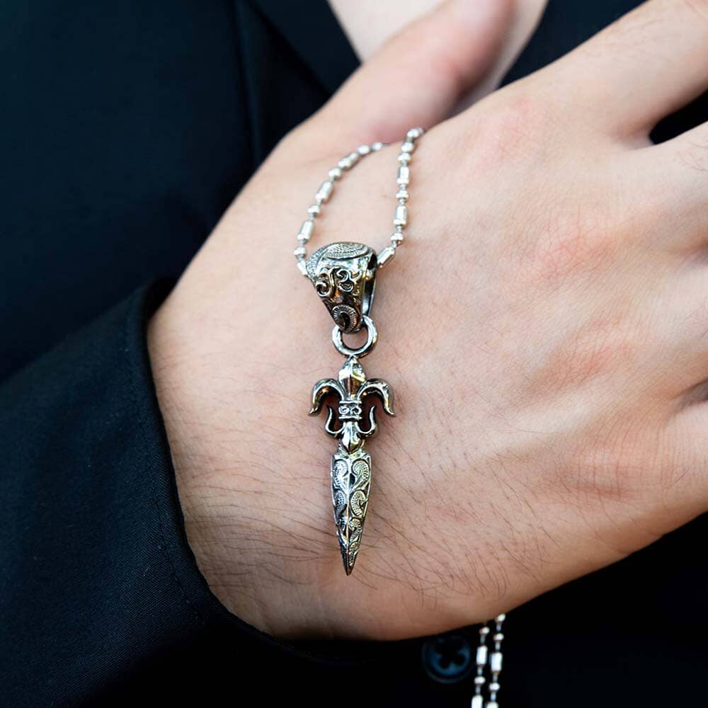 Gothic Black Dagger Pendant Pendant Island by Koa Nani 