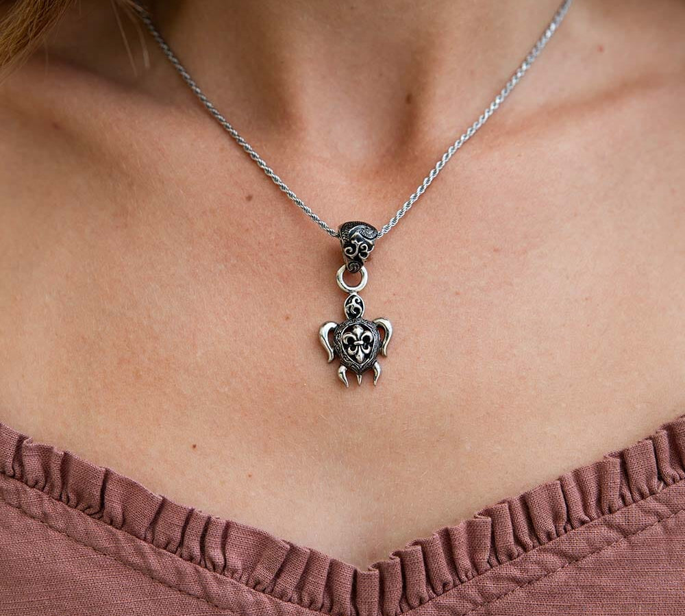 Gothic Sea Turtle Pendant Pendant Island by Koa Nani 