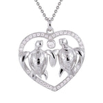 Honu Aloha Heart Pendant Pendant Island by Koa Nani 