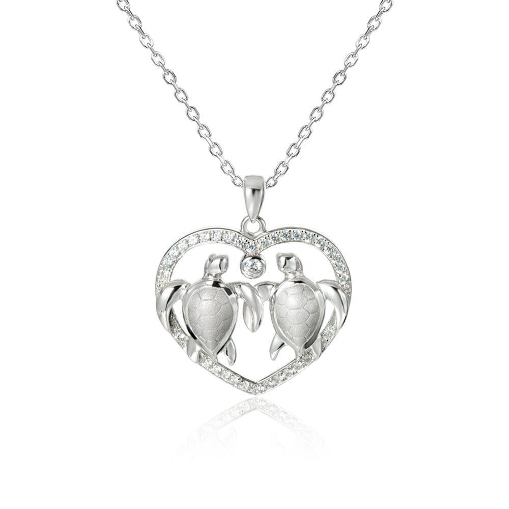 Honu Aloha Heart Pendant Pendant Island by Koa Nani 
