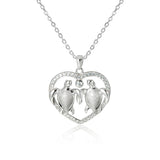 Honu Aloha Heart Pendant Pendant Island by Koa Nani 
