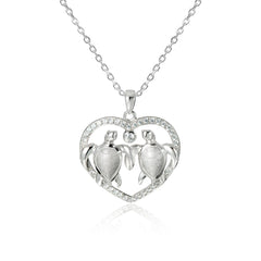 Honu Aloha Heart Pendant Pendant Island by Koa Nani 