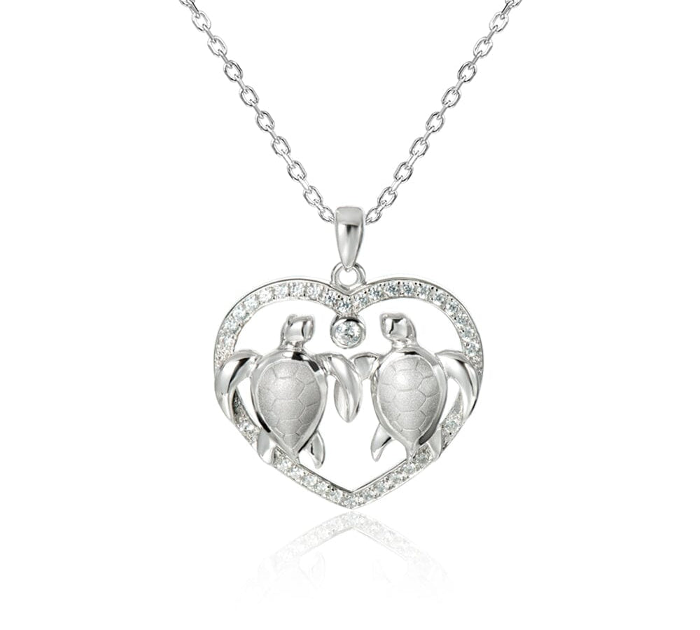 Honu Aloha Heart Pendant Pendant Island by Koa Nani 