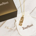 Honu Scroll Bar Pendant Pendant Island by Koa Nani 
