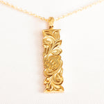 Honu Scroll Bar Pendant Pendant Island by Koa Nani 