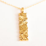 Honu Scroll Bar Pendant Pendant Island by Koa Nani 