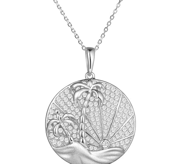 Island Medallion Pendant Pendant Island by Koa Nani White Gold 