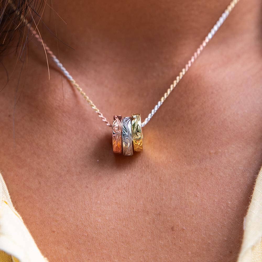 Kai, Aina, & Lani Ring Pendant Pendant Island by Koa Nani 
