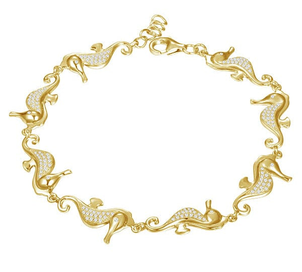 Kaneohe Seahorse Bracelet Bracelet Island by Koa Nani Yellow Gold 
