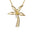 In this photo there is a large yellow gold king palm tree pendant with three diamond coconuts.
