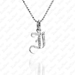 The picture shows a 14K white gold Koa Nani I initial pendant.