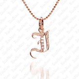 The picture shows a 14K rose gold Koa Nani I initial pendant.