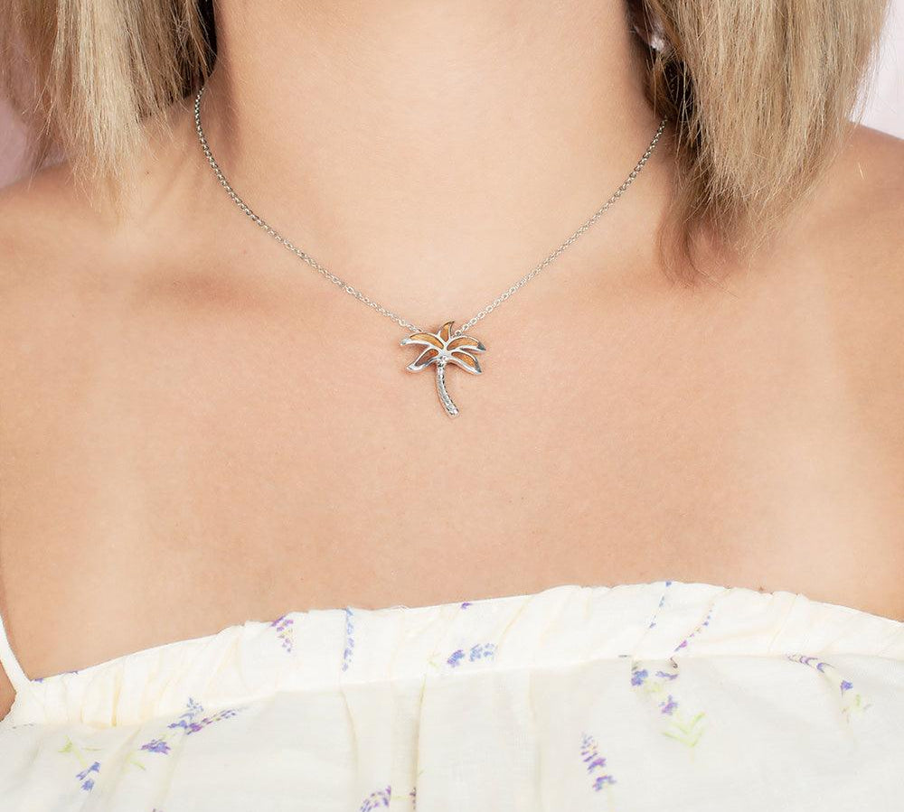 Koa Palm Tree Pendant Pendant Island by Koa Nani Small 
