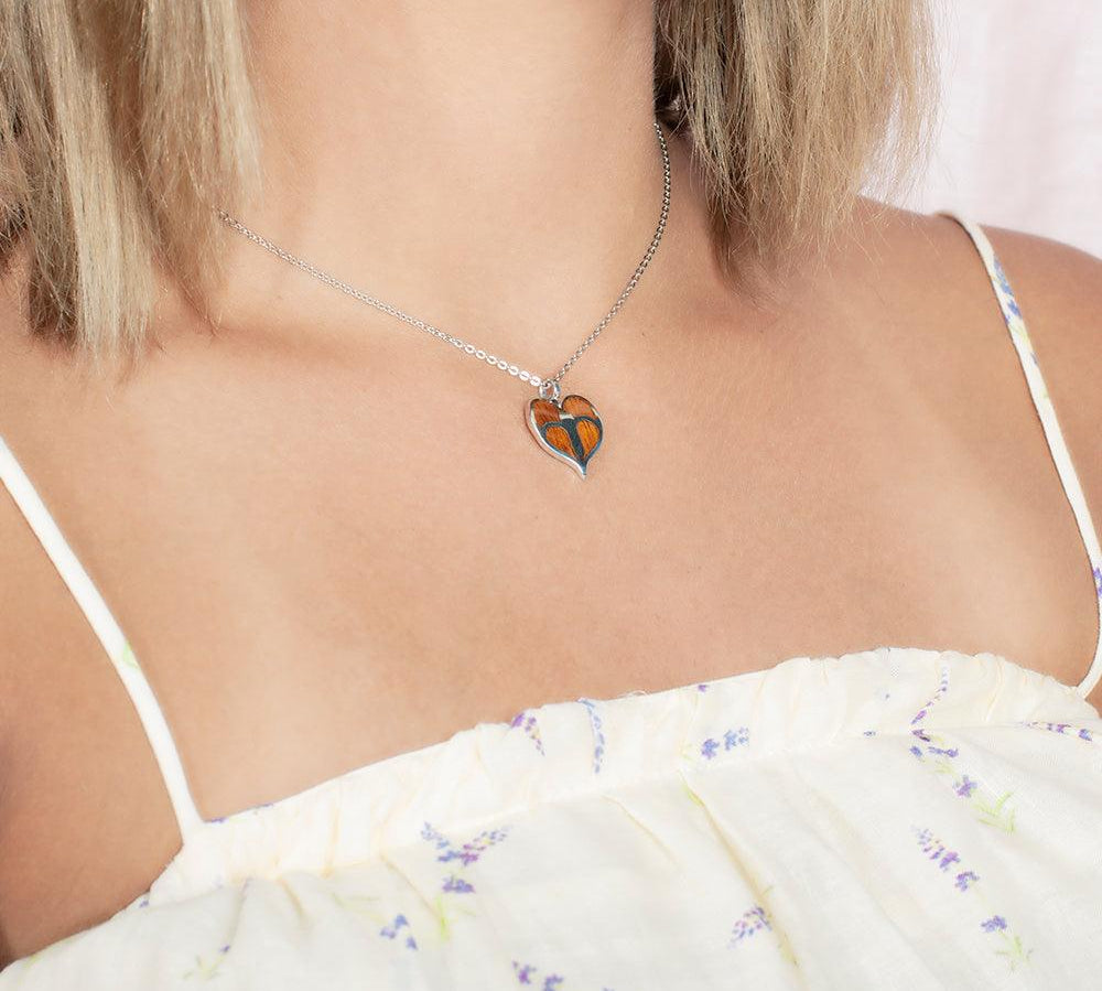 Koa Wood Anthurium Pendant Pendant Island by Koa Nani 