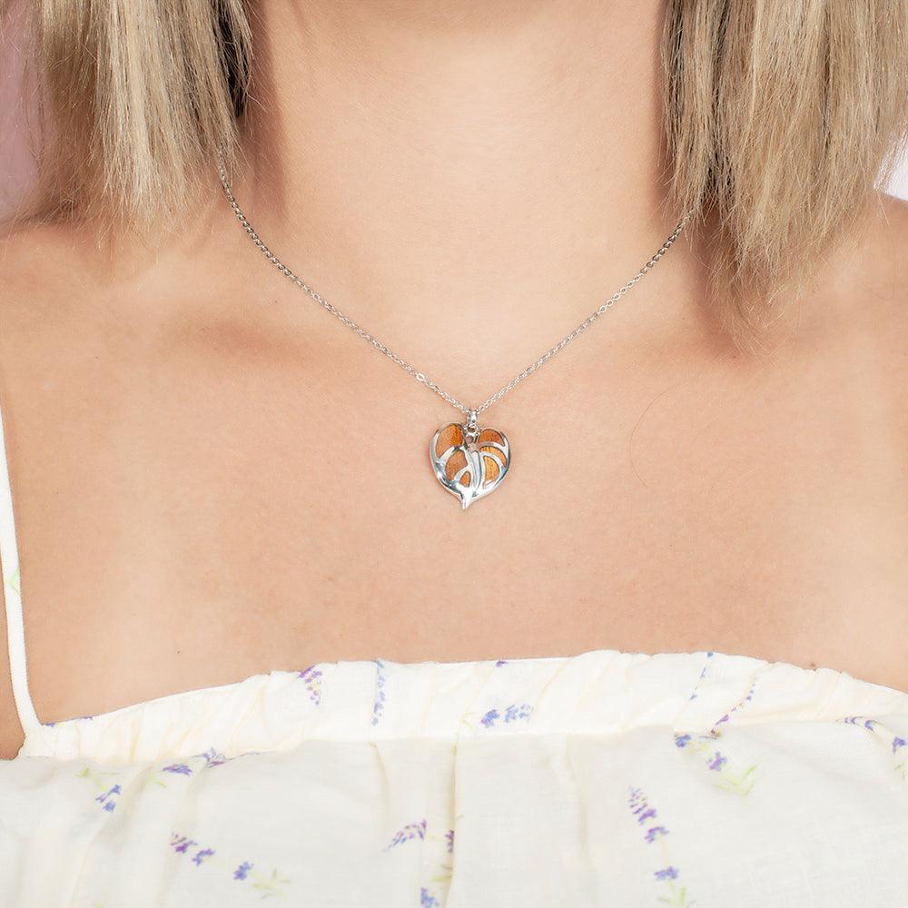 Koa Wood Anthurium Pendant Pendant Island by Koa Nani 