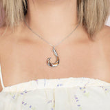 Koa Wood Atlantis Fishhook Pendant Pendant Island by Koa Nani Large 