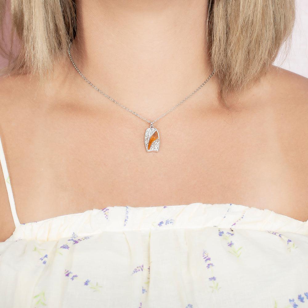 Koa Wood Body board Pendant Pendant Island by Koa Nani 