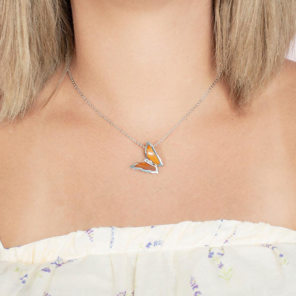 Koa Wood Butterfly Pendant Pendant Island by Koa Nani 