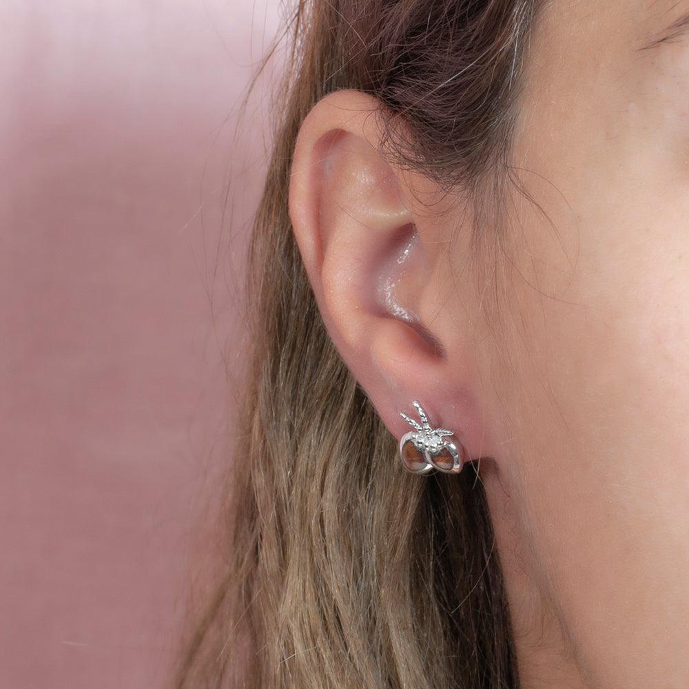 Koa Wood Coconut Earrings Earrings Island by Koa Nani 