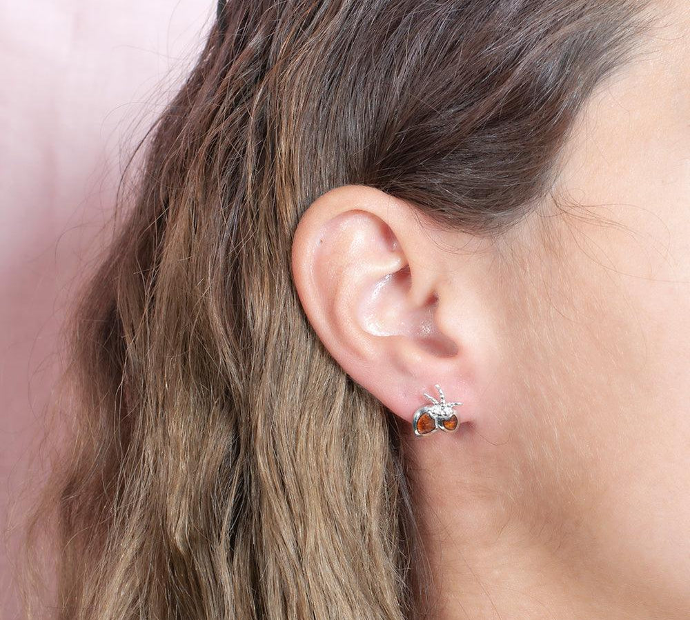 Koa Wood Coconut Earrings Earrings Island by Koa Nani 