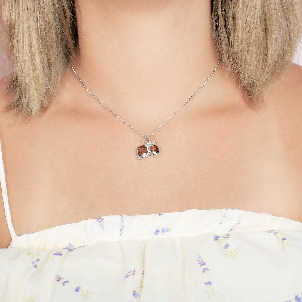 Koa Wood Coconut Pendant Pendant Island by Koa Nani Small 